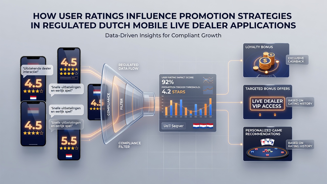 Analyse van promoties gebaseerd op app ratings in live dealer omgevingen